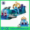 Large inflatable adult / kids jungle obstacle course cheap inflatable running obstacle couse